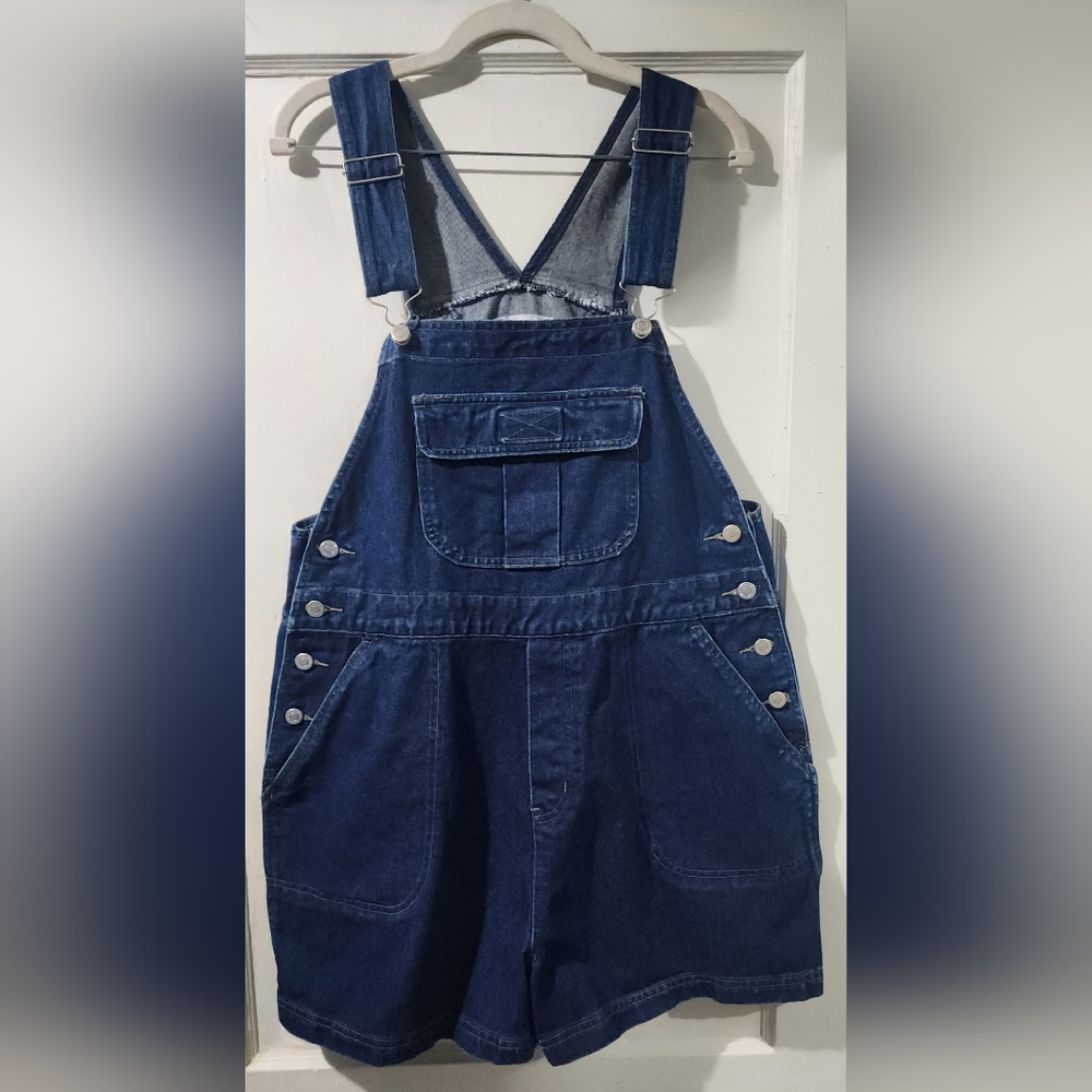 Vintage 90s Cotton Ginny Denim Shortalls Overalls XL Excellent Condition 
👖✨️